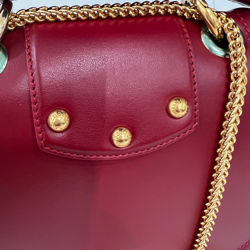 NEW Dolce & Gabbana DG Amore Crossbody Shoulder Bag Red - Picture 10 of 16